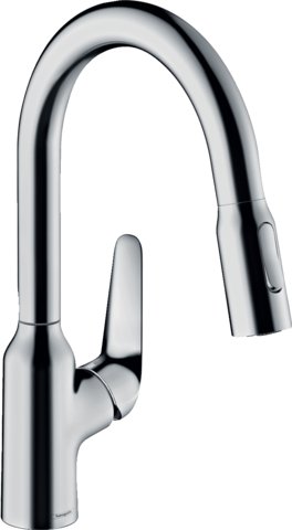 Hansgrohe Focus M42 - kuchyňská páková baterie 180, Eco, vytahovatelná sprška, 2jet 71862000