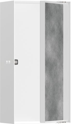 XtraStoris Rock - výklenek do stěny s dvířky pro obklady 300/150/100, matná bílá 56082700