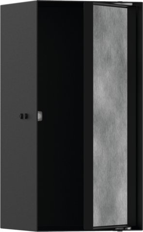 XtraStoris Rock - výklenek do stěny s dvířky pro obklady 300/150/140, matná černá 56088670