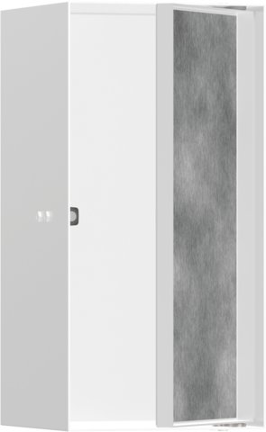 XtraStoris Rock - výklenek do stěny s dvířky pro obklady 300/150/140, matná bílá 56088700