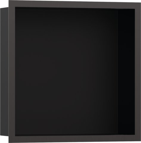XtraStoris Individual - výklenek do stěny s designovým rámem 300/300/100, kartáčovaný černý chrom 56098340
