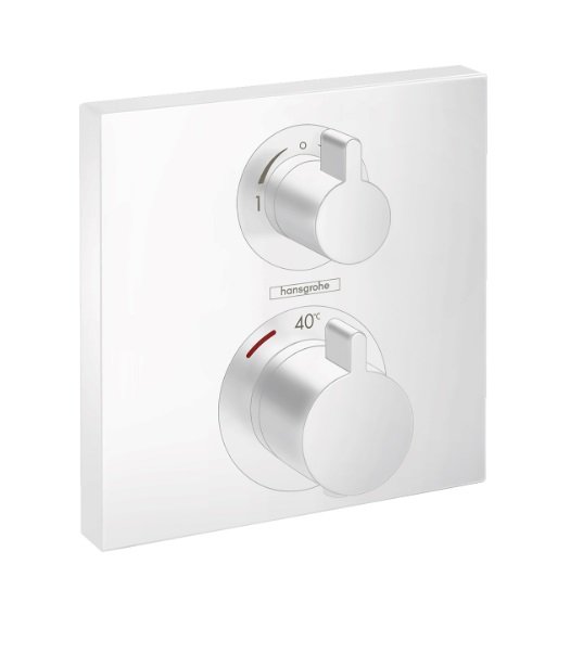 Ecostat Square termostat pod omítku pro 2 spotřebiče, bílá matná 15714700