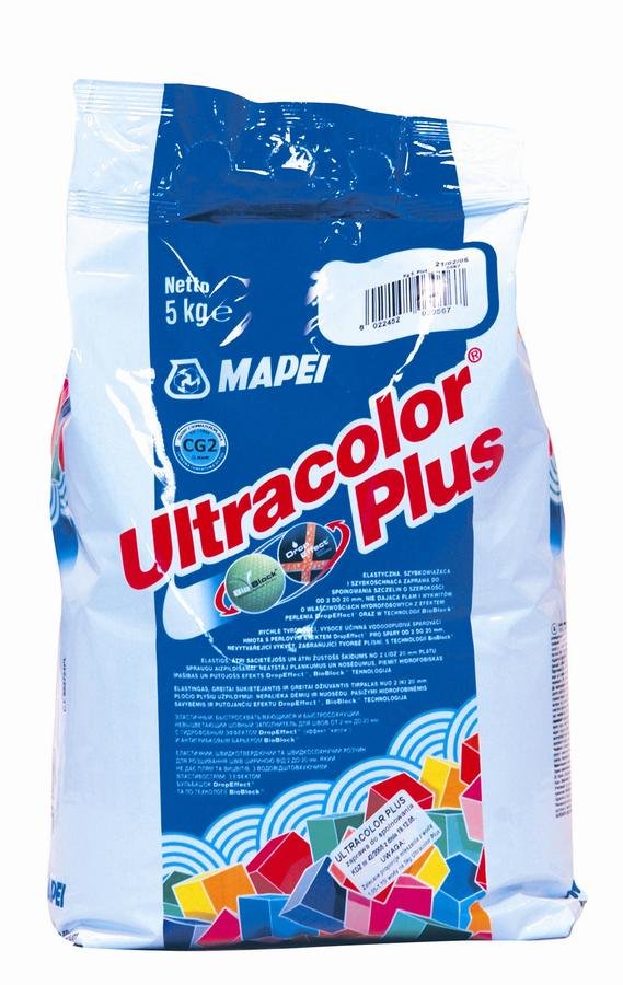 Mapei Ultracolor Plus 112 šedá střední - spárovací hmota, protiplísňová, 5 kg 6011245AU