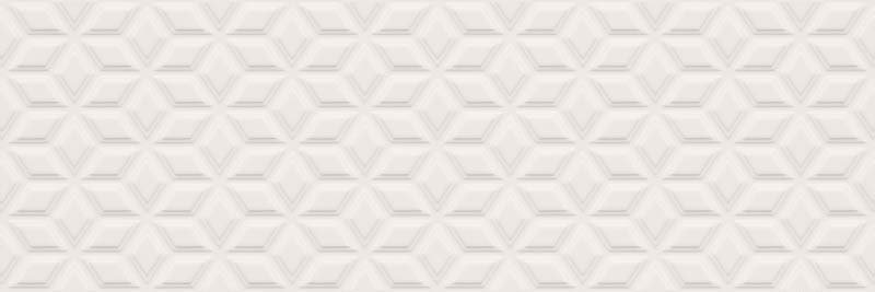 Springpaper 3D-02 White - obkládačka rektifikovaná 25x75 bílá