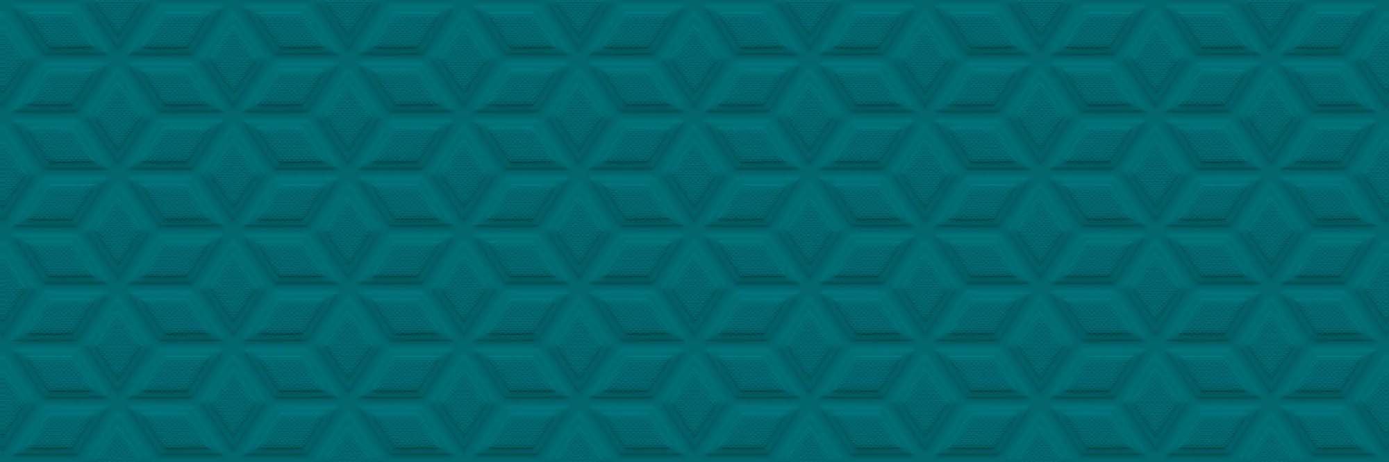 Springpaper 3D-02 Blue - obkládačka rektifikovaná 25x75 modrá
