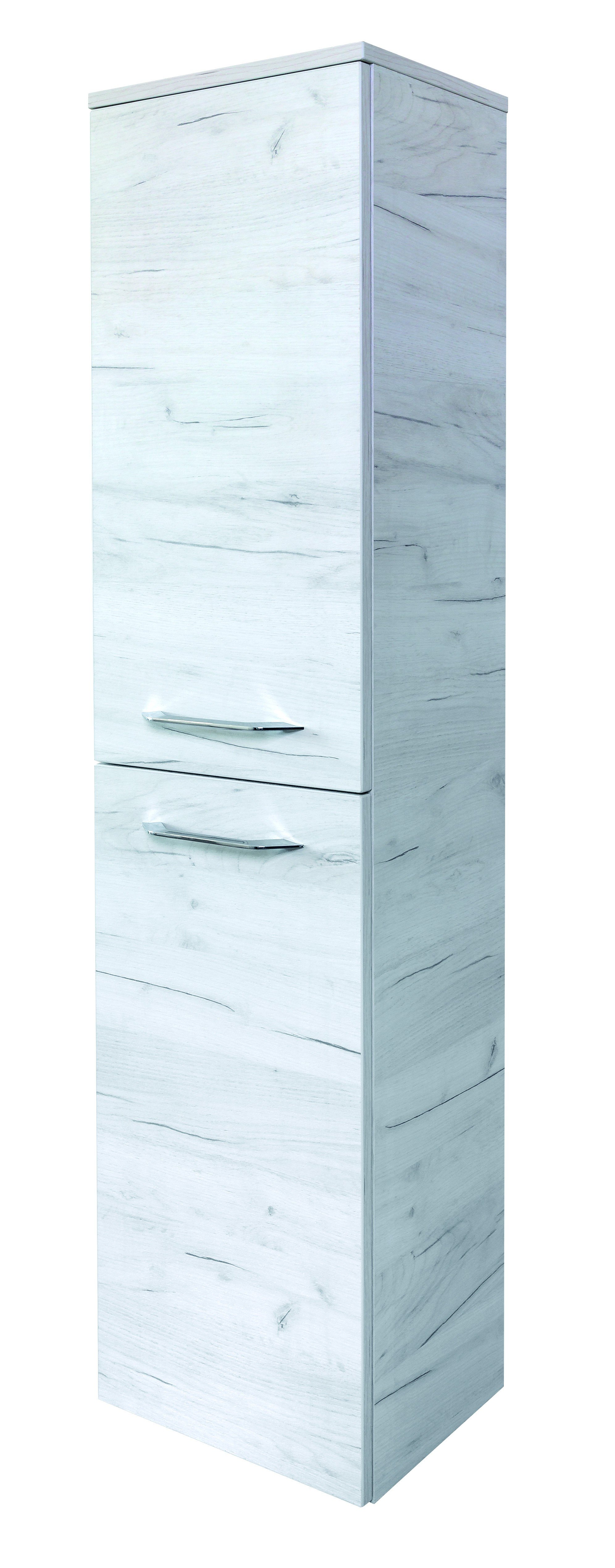 Eden Vltavín - skříňka vysoká 150 cm s košem, závěsná pravá VT16/P/Kxy