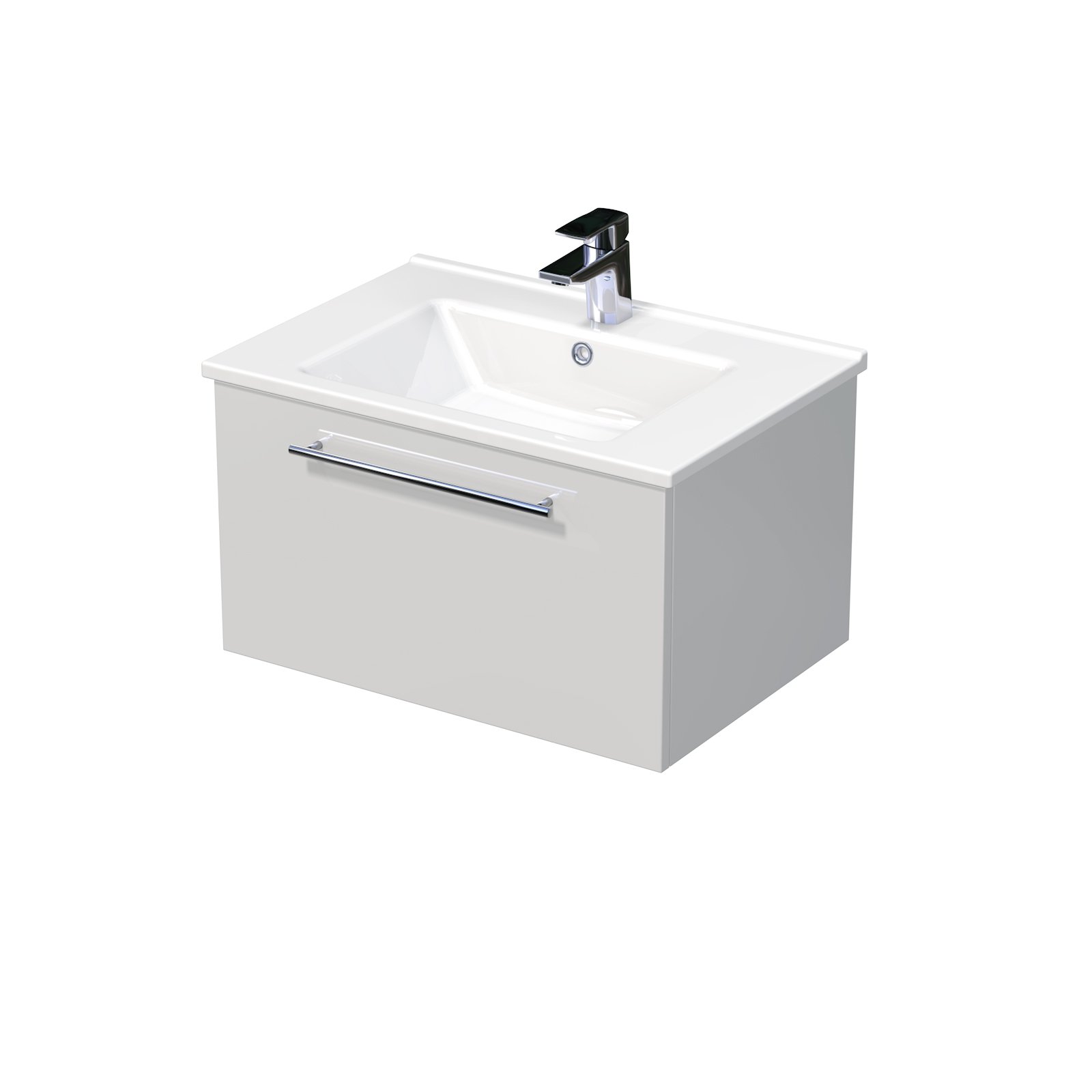 Box - skříňka pod umyvadlo Arte 65 cm, 1 zásuvka, závěsná