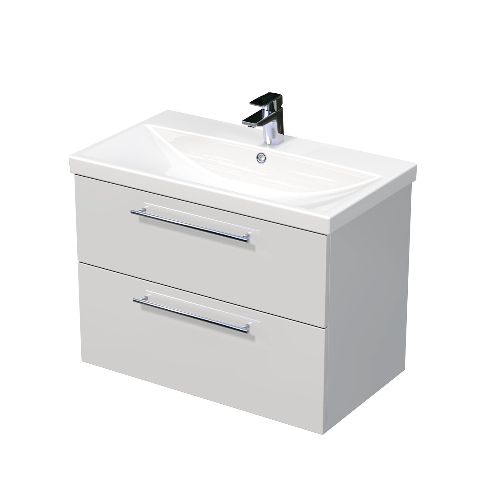 Box - skříňka pod umyvadlo Elite 80 cm, 2 zásuvky, závěsná