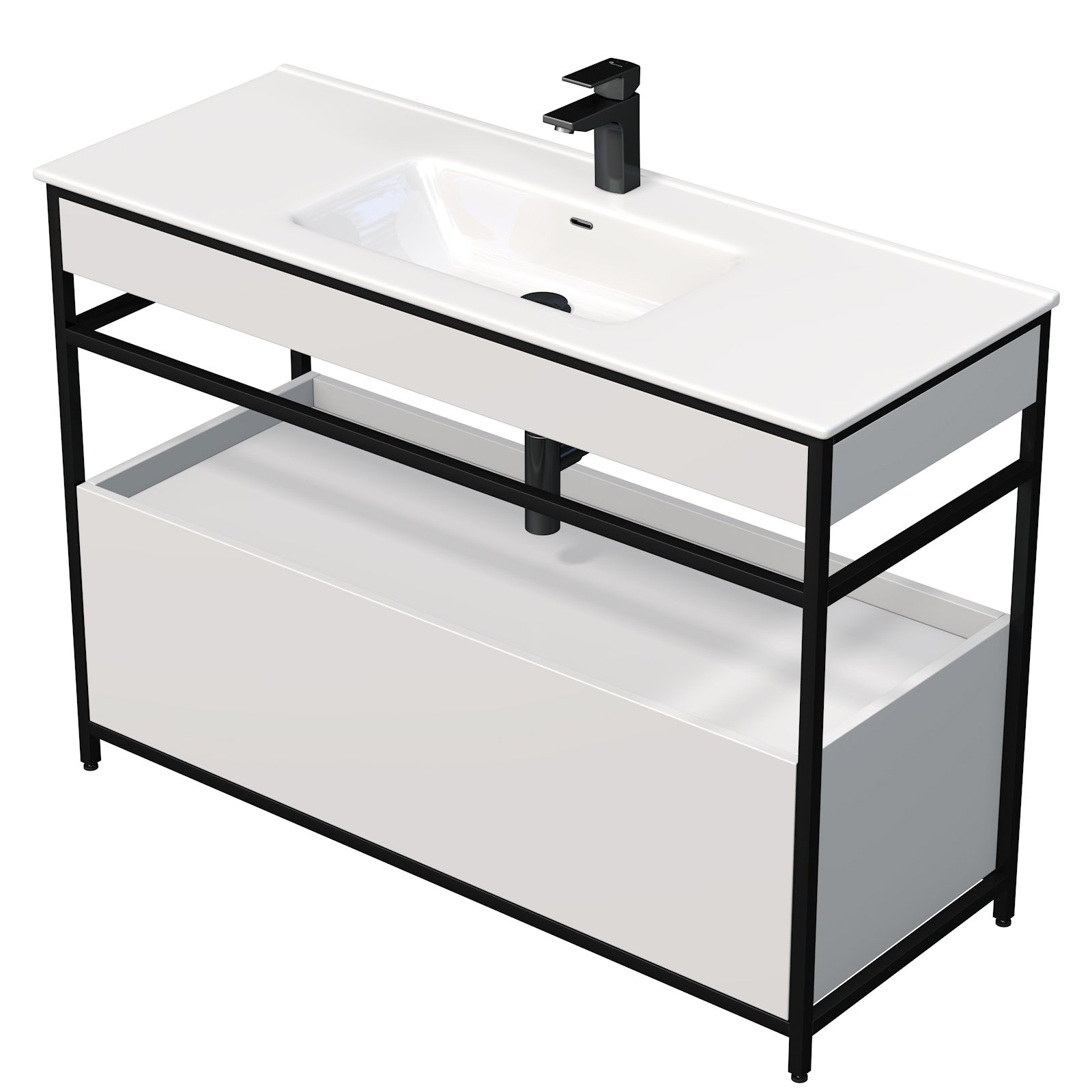 Krios - spodní skříňka pod umyvadlo 120 cm, 1 zásuvka