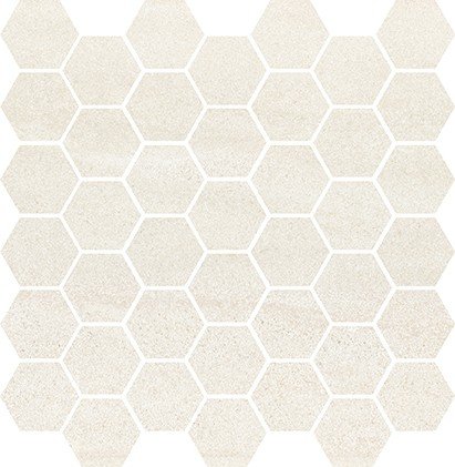 Bantu cream hexagon small mosaic glossy - obkládačka mozaika šestihran 29x29,7 krémová WD598-003