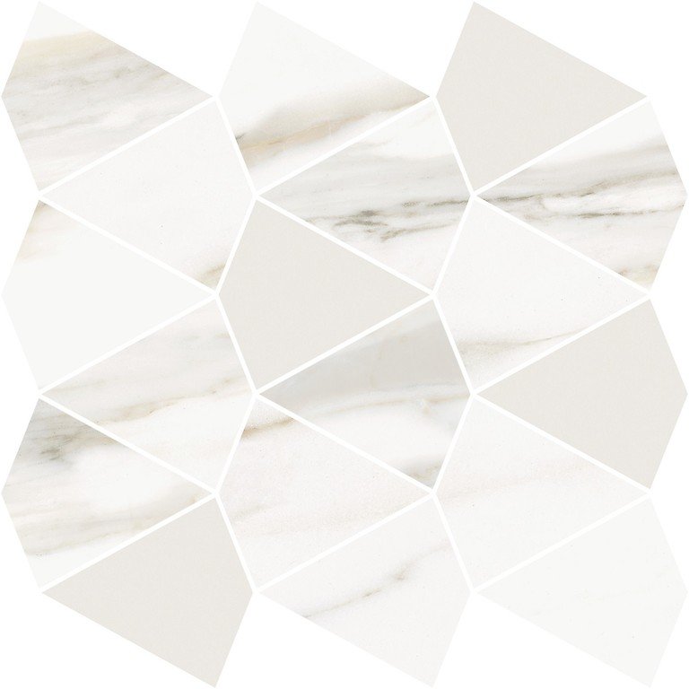 Gold Wish white mosaic glossy - obkládačka mozaika 29,7x29,7 bílá NT1220-003