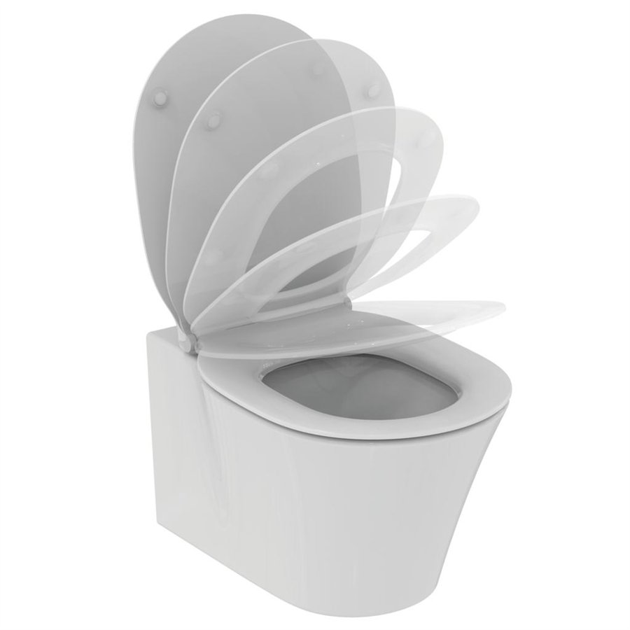 Connect Air - závěsný klozet s Aquablade technologií, včetně sedátka