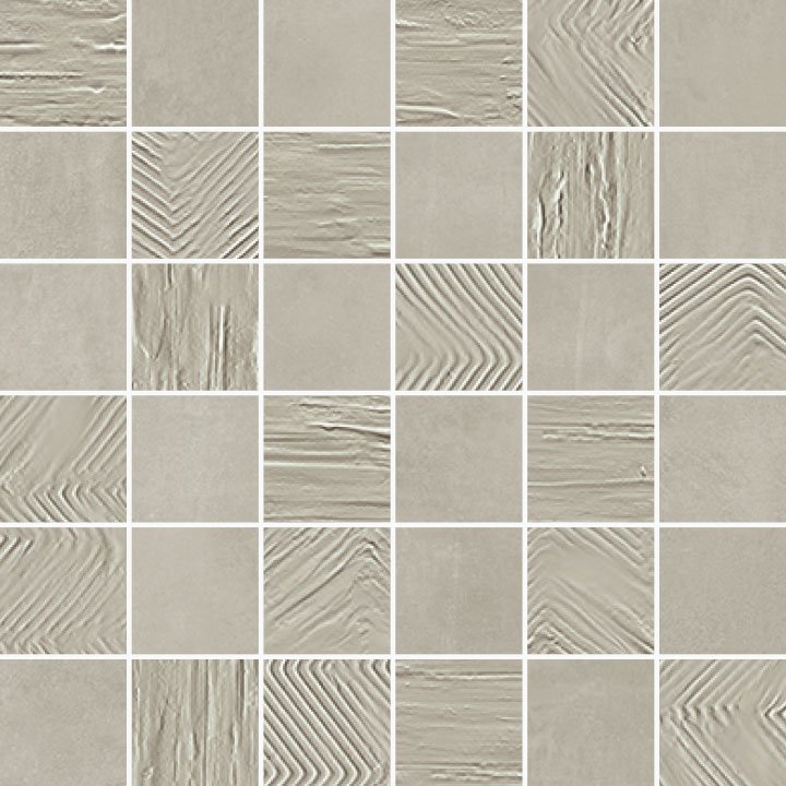 Paris Mosaico 5x5 Mix Ash - dlaždice mozaika 30x30 šedá PRS115K