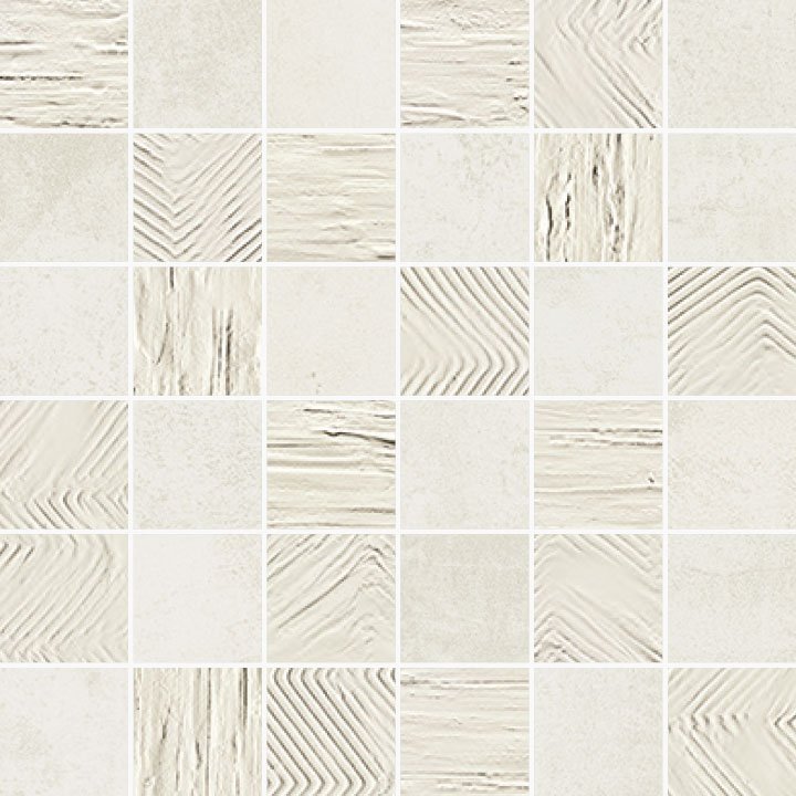 Paris Mosaico 5x5 Mix Plume - dlaždice mozaika 30x30 bílá PRS885K