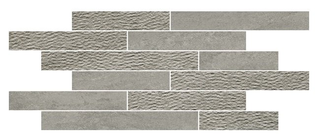 Norgestone Muretto Mix Light Grey - dlaždice mozaika 30x60 šedá NST116N