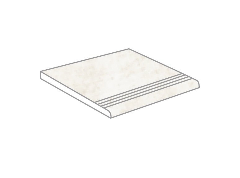 Materia Gradino Inciso Mud - schodovka 30x30 hnědá