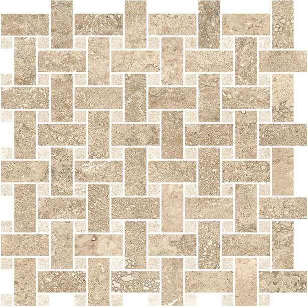 Thermae Trama Caramel/Honey - dlaždice mozaika 30x30 béžová