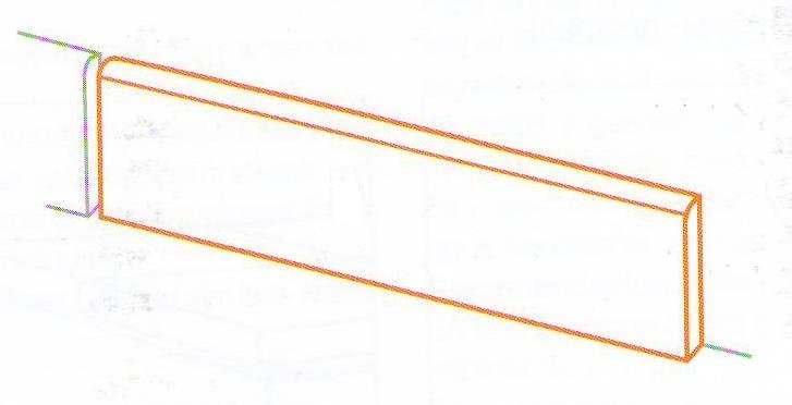 Open Battiscopa Beige - dlaždice sokl 7x60 béžová OPB40K