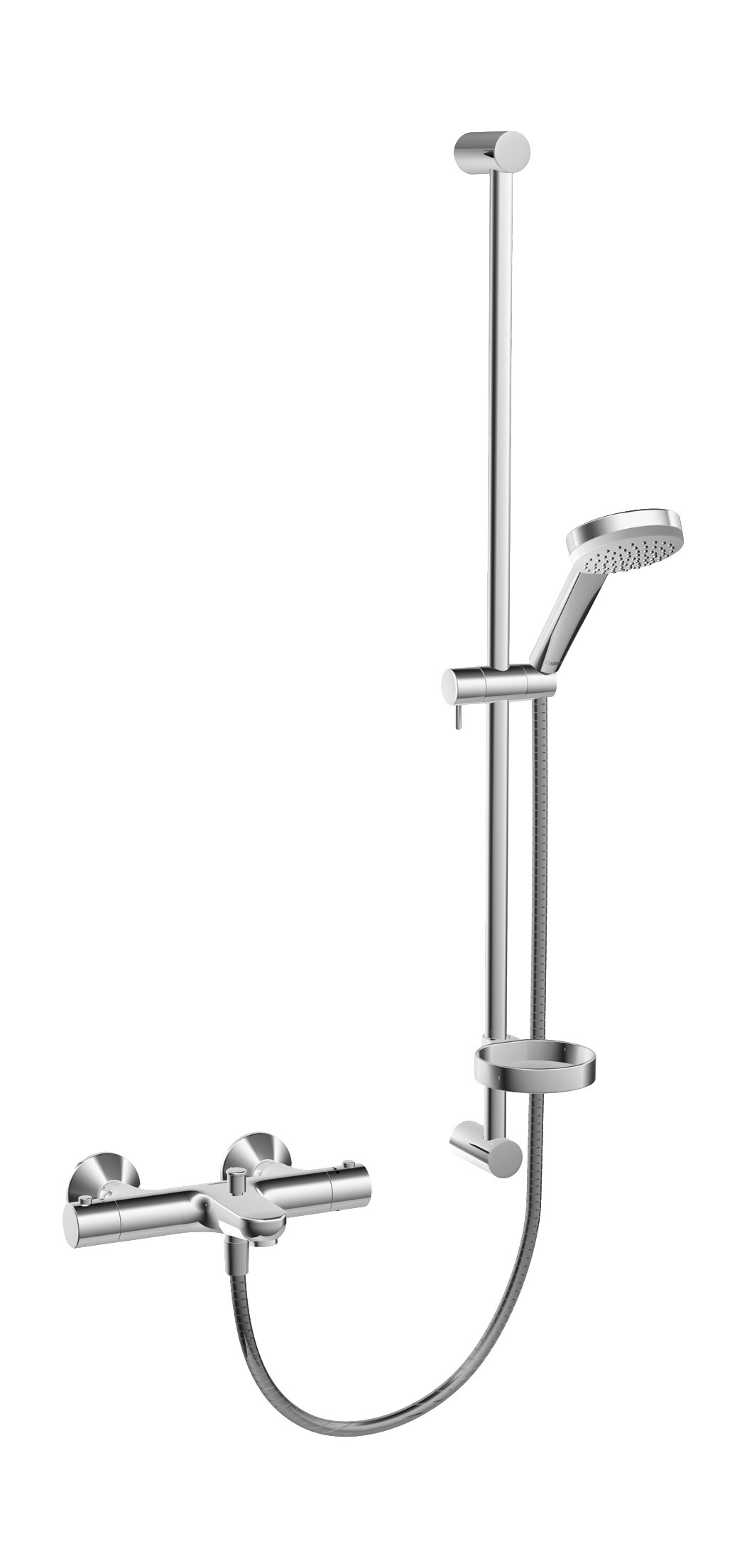 Hansaunita - renovační sada k vaně: termostatická vanová baterie, sprchová souprava 90 cm