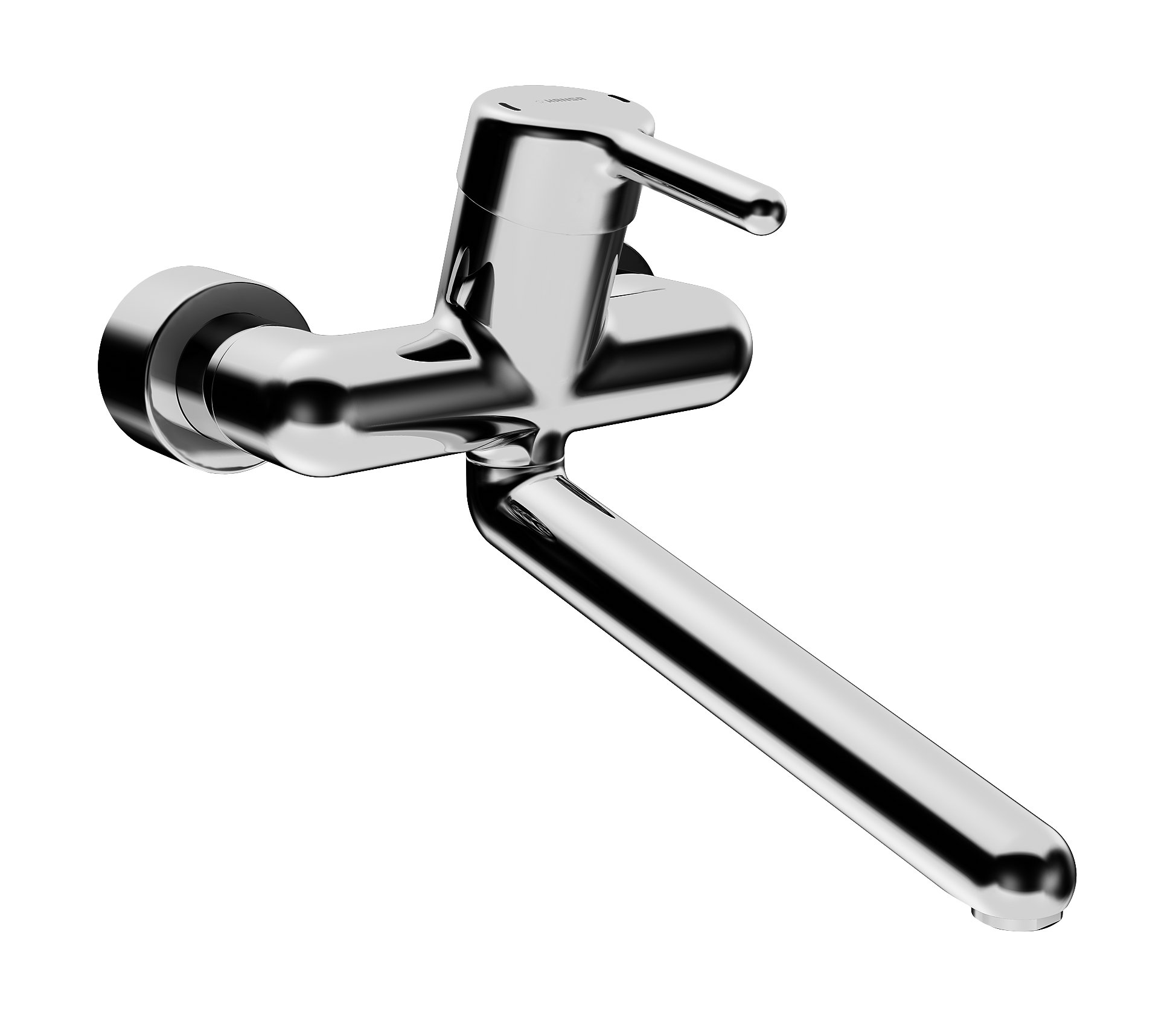 Hansamedipro Protec - páková nástěnná umyvadlová baterie, uzavíratelné etážky, vyložení 311 mm