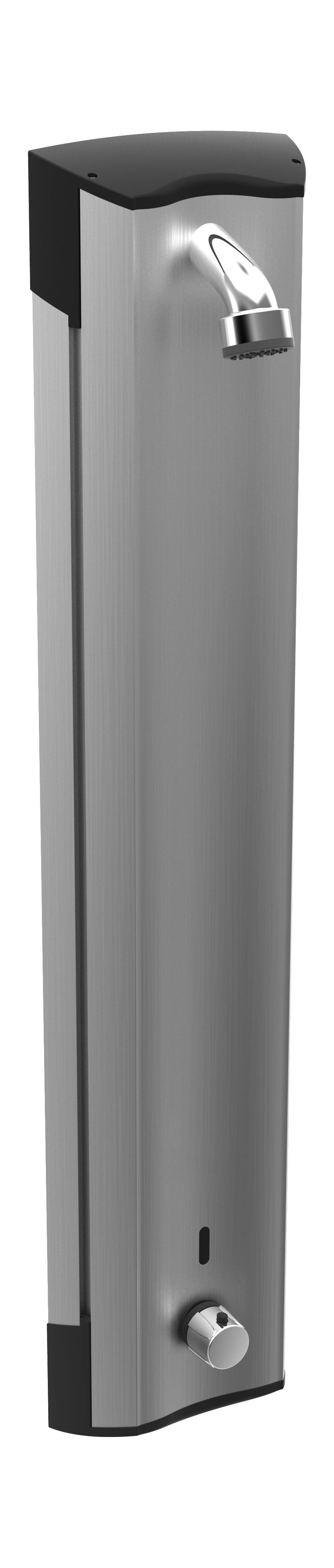 Hansaelectra - bezdotykový hliníkový sprchový panel s termostatem 64152200