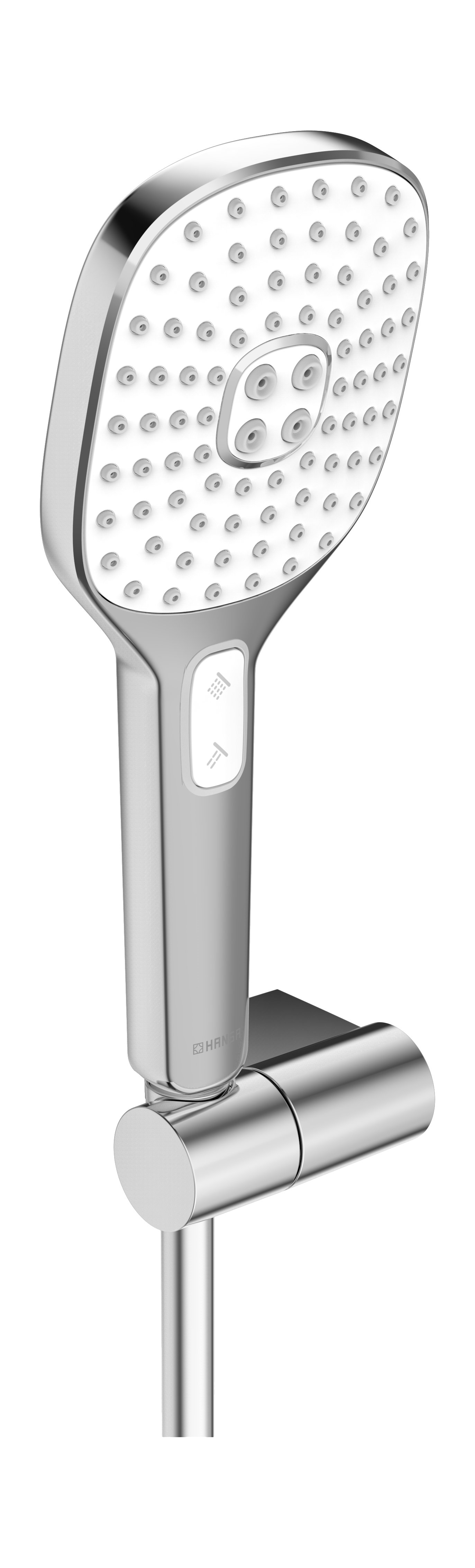 Hansaactivejet Style - nástěnný držák, ruční sprcha 3polohová, hadice 150 cm 84380233