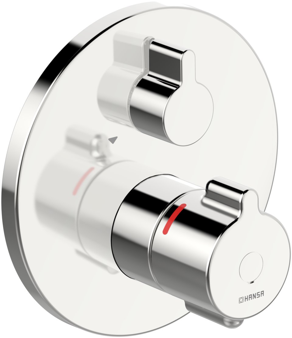 Hansaclinica Safety+ - termostatická vanová podomítková baterie, vrchní sada