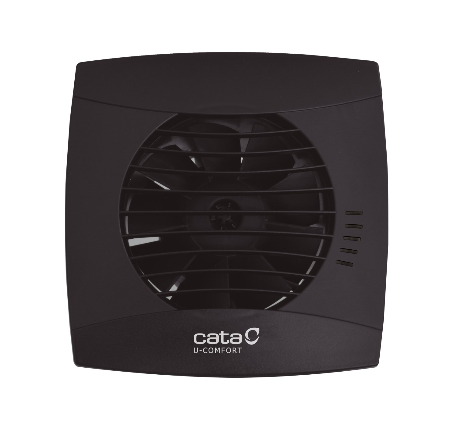 CATA UC 10 Black Hygro - nástěnný ventilátor, nastavitelný výkon, vlhkost a doběh, černý
