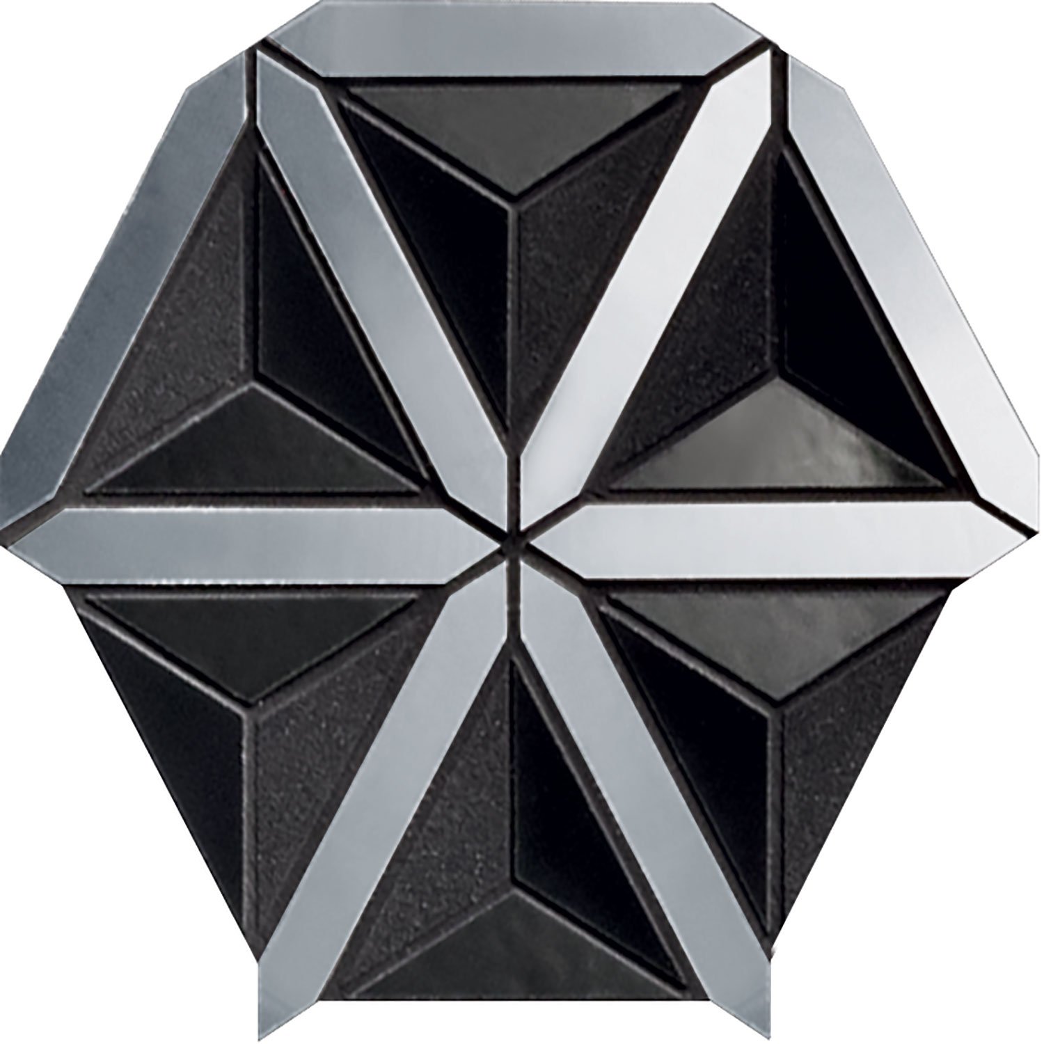 Lucid black - obkládačka mozaika 20,5x18,6 6004352