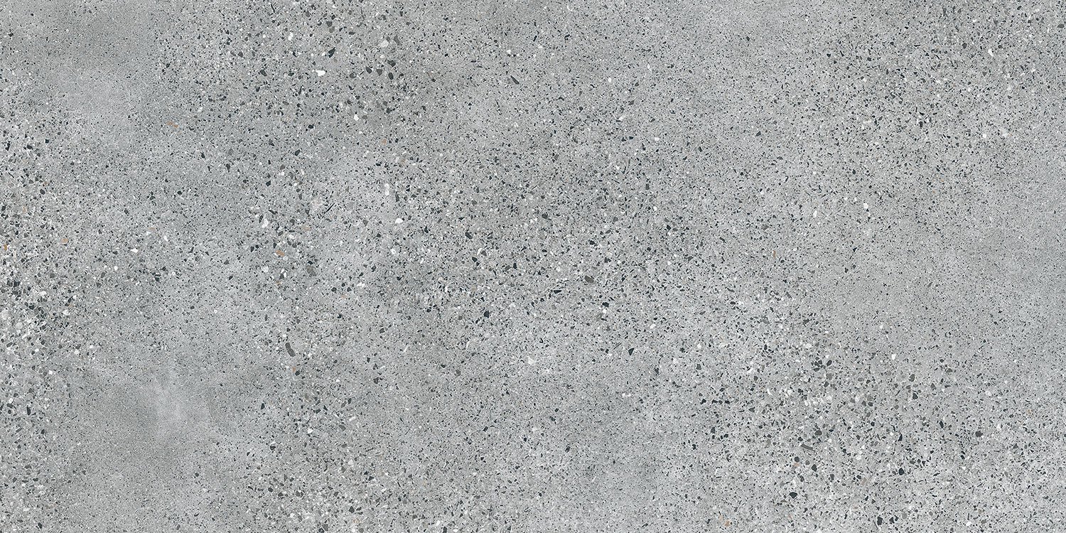 Terrazzo grey mat - dlaždice rektifikovaná 59,8x119,8 šedá matná 6004160