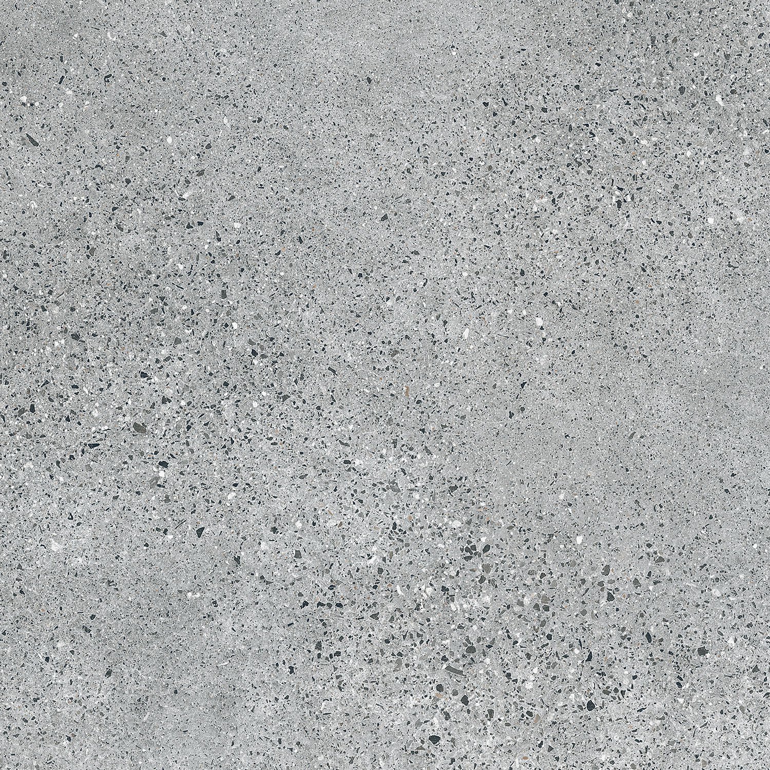 Terrazzo grey mat - dlaždice rektifikovaná 59,8x59,8 šedá matná