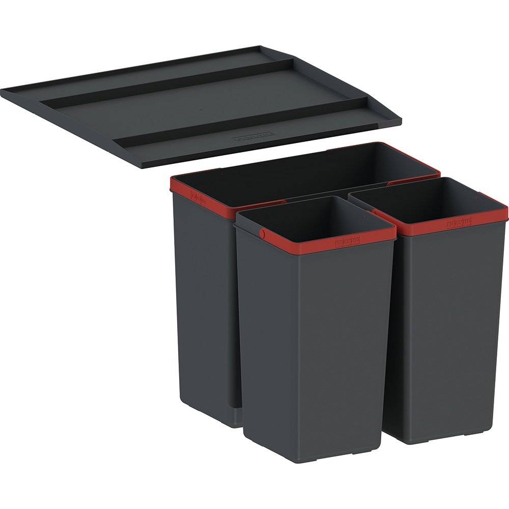 Easysort 450-1-2 odpadkový koš - třídruhový, do zásuvky, spodní skříňka 45 cm 121.0494.150