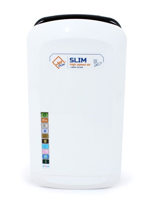 Jet Dryer Slim - tryskový osoušeč rukou bílý ABS plast Jet Dryer Slim bílý