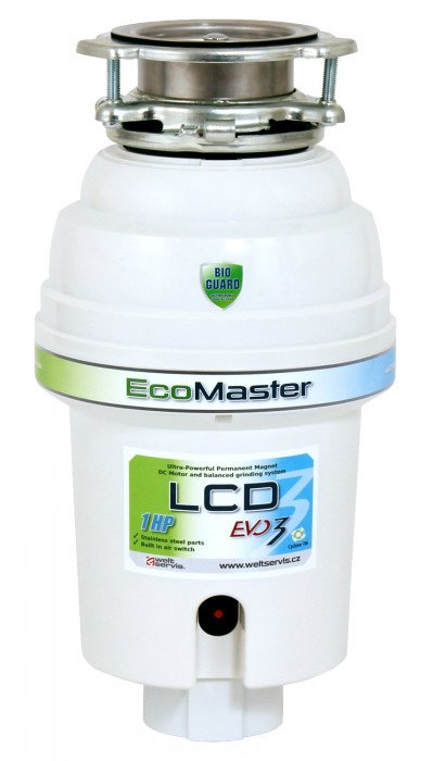 Dřezový drtič Ecomaster DLCD eluxe EVO3 - pro středně náročné stravovací provozy Ecomaster LCD EVO3