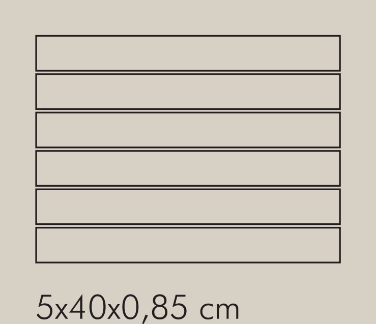 TR Seta Rete RAL 1015 - dlaždice mozaika 5x40 béžová lesklá