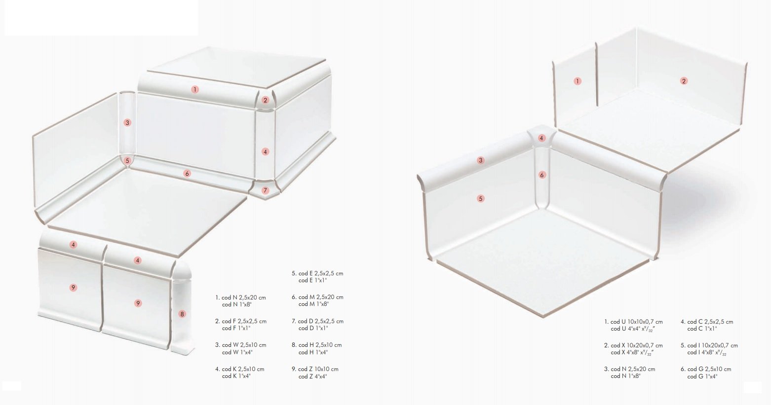 Náhled IN Tortora Cod. Z RAL 1019 - sokl s požlábkem 10x10 hnědá matná