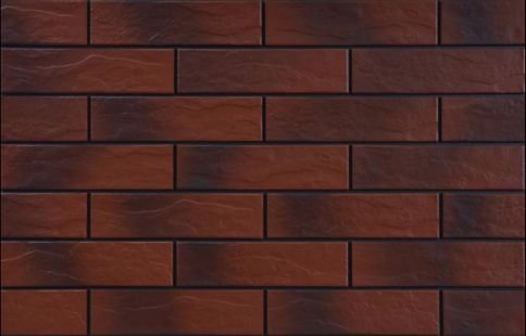 Burgund rustyk cien - obkládačka 6,5x24,5 červená