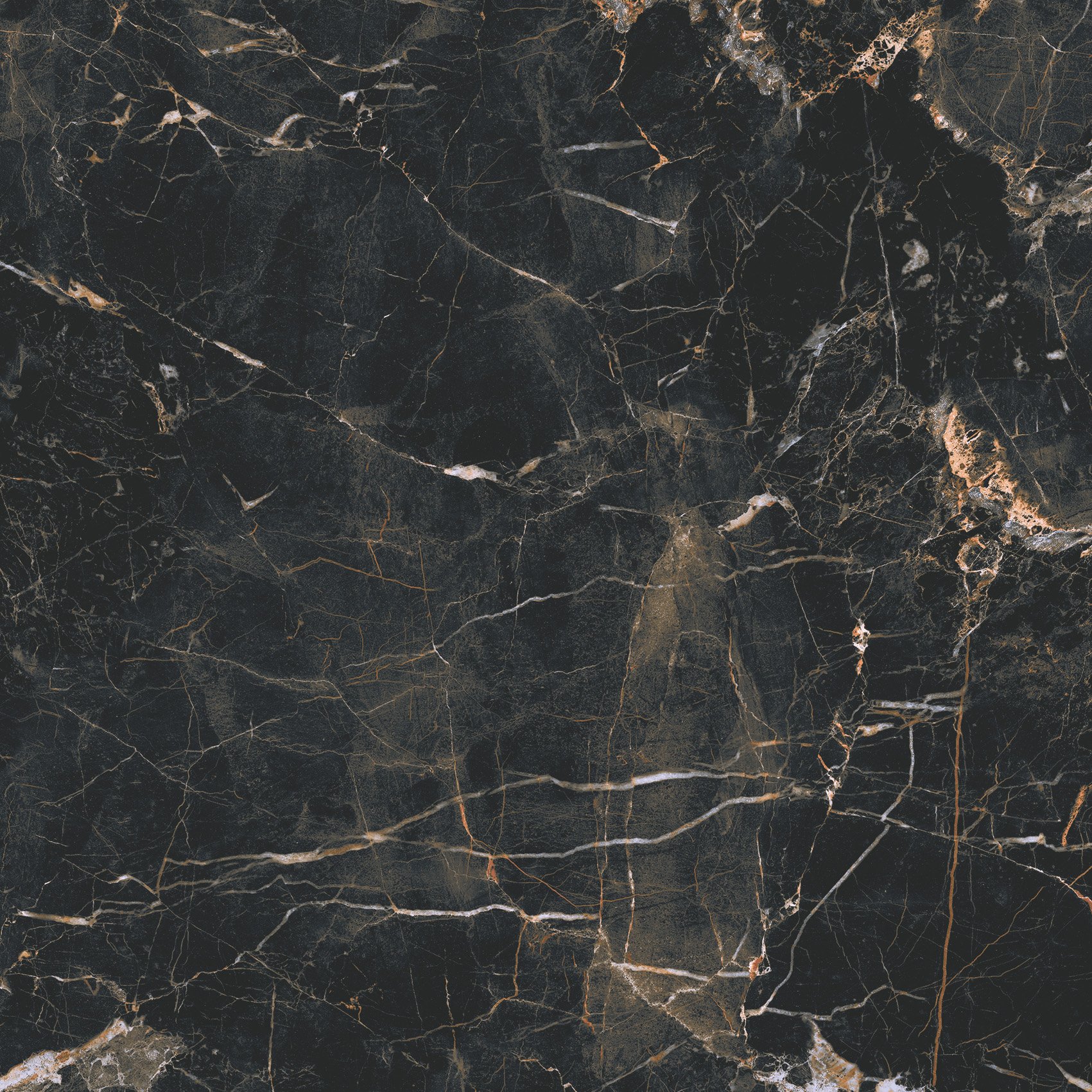 Marquina gold poler - dlaždice rektifikovaná 59,7x59,7 černá