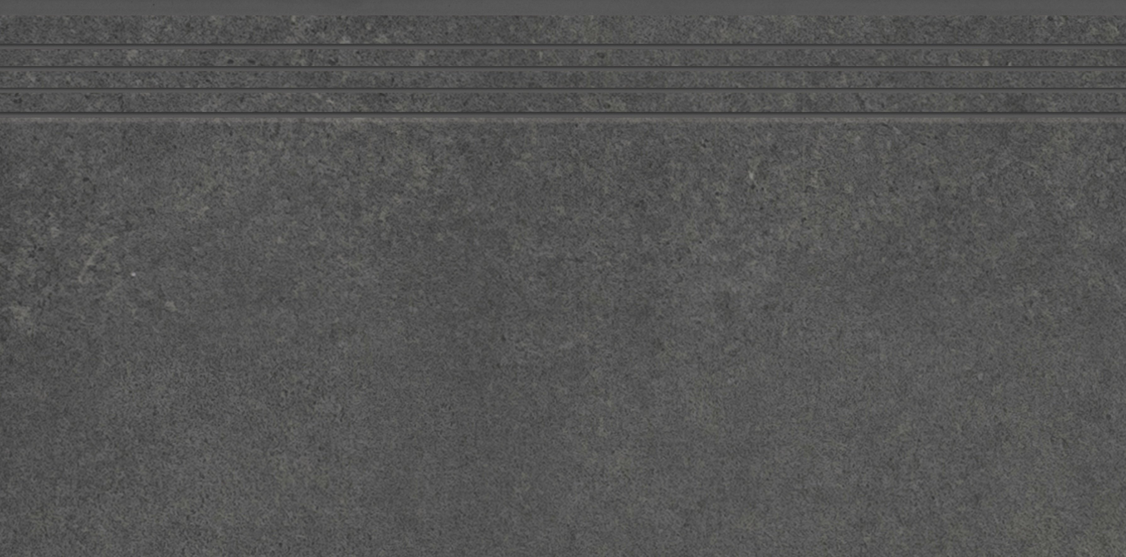 Concrete anthracite mat - schodovka rektifikovaná 29,7x59,7 šedá