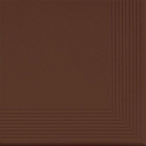 Braz - schodovka rohová 30x30 hnědá