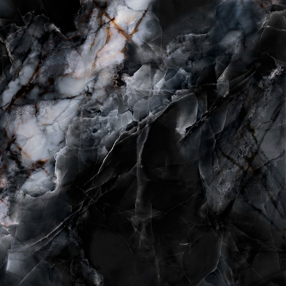 Calmness Black poler - dlaždice rektifikovaná 119,7x119,7 černá lesk