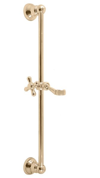 Sprchová tyč s posuvným držákem Morava, zlatá, 60 cm MD0553Z