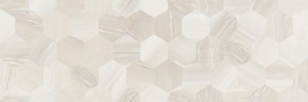 Rosario hexagon - obkládačka rektifikovaná 25x75 krémová lesk