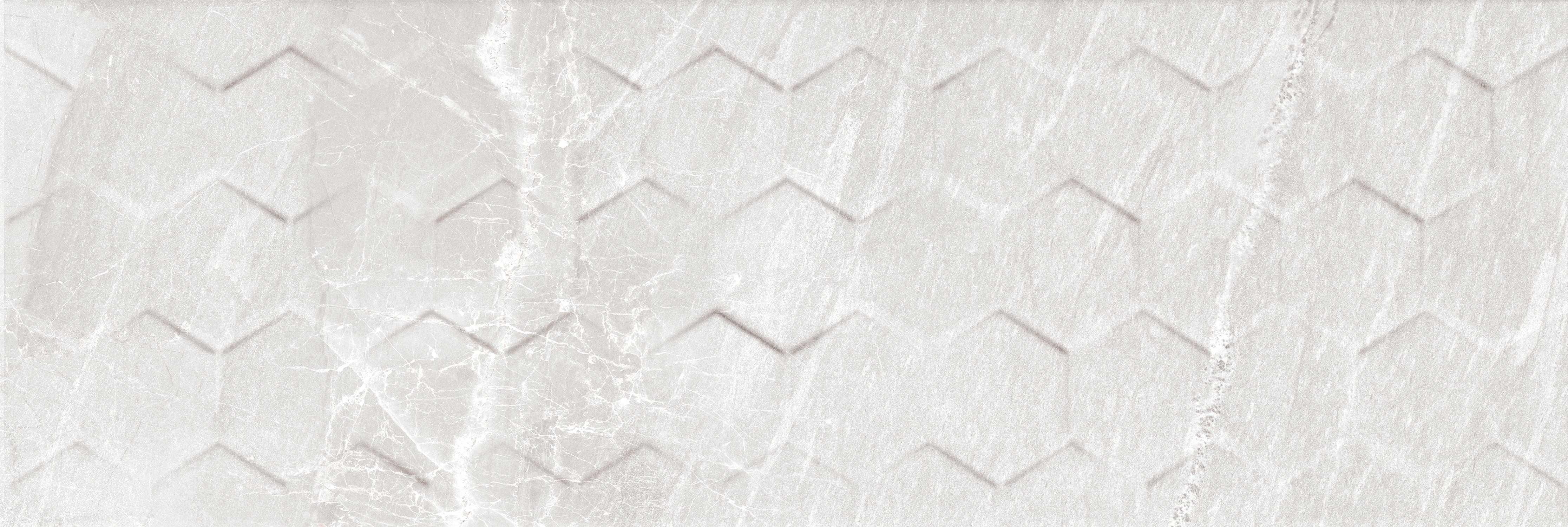 Malaga white hexagon - obkládačka rektifikovaná 25x75 bílá 160835