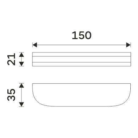 Náhled Nikau - samostatný úchyt police, pro skla tloušťky 8 mm