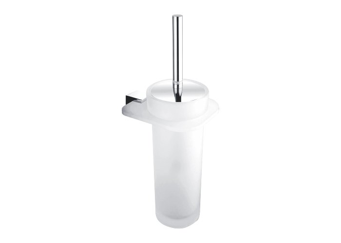 Nimco Kibo - toaletní WC kartáč, nádobka sklo Ki X3-94W-26
