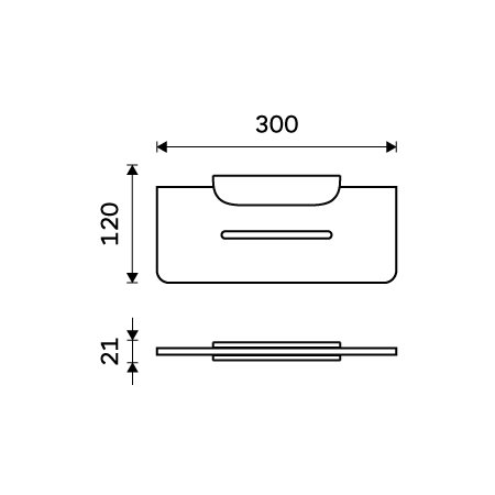 Náhled Nikau - police IXI 30 cm, plexiglass