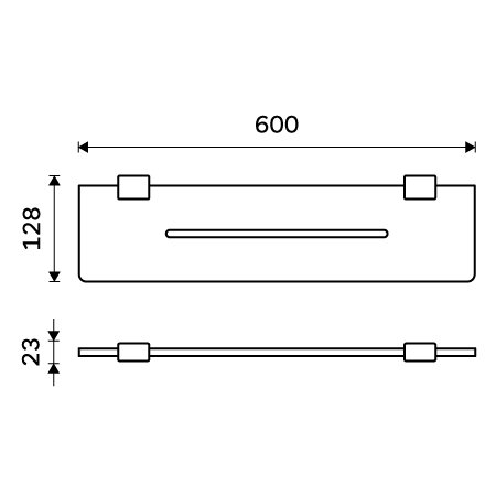 Náhled Kibo - police IXI 60 cm, plexiglass