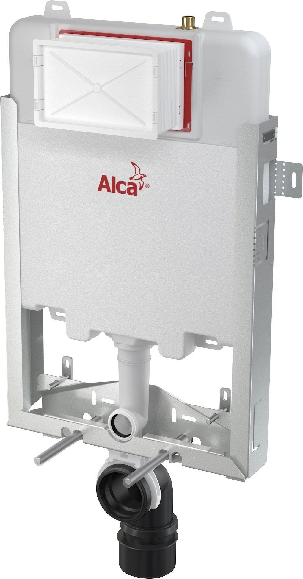 Alcaplast Renovmodul Slim - předstěnový instalační systém pro zazdívání, vhodný pro rekonstrukce AM1115/1000
