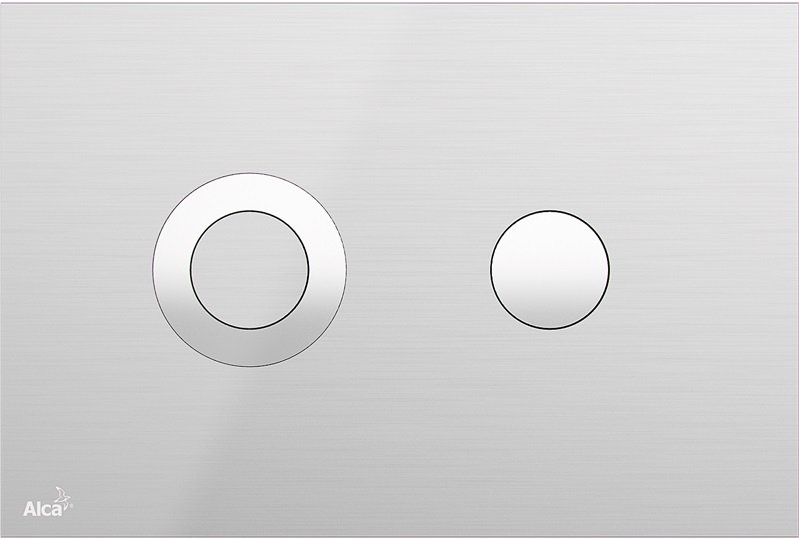 Turn Inox - WC ovládací tlačítko kov-mat/lesk TURN-INOX